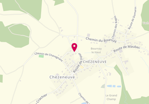 Plan de A2H, 185 Chemin Jardins, 38300 Chèzeneuve