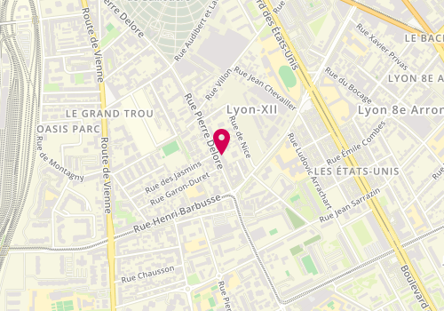 Plan de MDL Services Nettoyage, Rue Pierre Delore
65 Rue Pierre D, 69008 Lyon