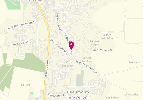 Plan de As de Pic, 1 impasse de la Croix Bazouille, 37420 Beaumont-en-Véron