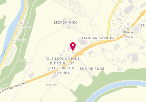 Plan de APH (Agence de Préservation de l'Habitat), 8, Bis Zone Artisanale 
Run Ar Puns, 29150 Châteaulin