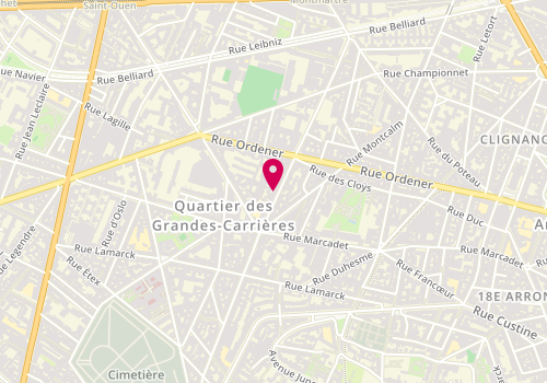 Plan de AC Services 18, 71 Bis Rue Damrémont Entree 2, 75018 Paris