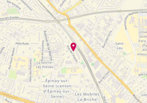 Plan de Aan, 18 Rue de l'Avenir, 93800 Épinay-sur-Seine