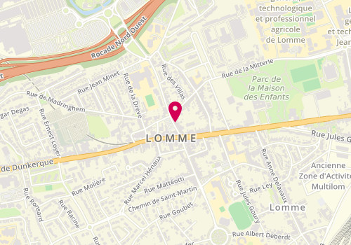 Plan de PROSANIT Service, 8 Rue Saint-Vincent de Paul, 59160 Lille